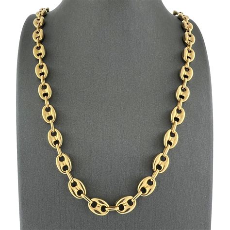 gold Gucci link necklace